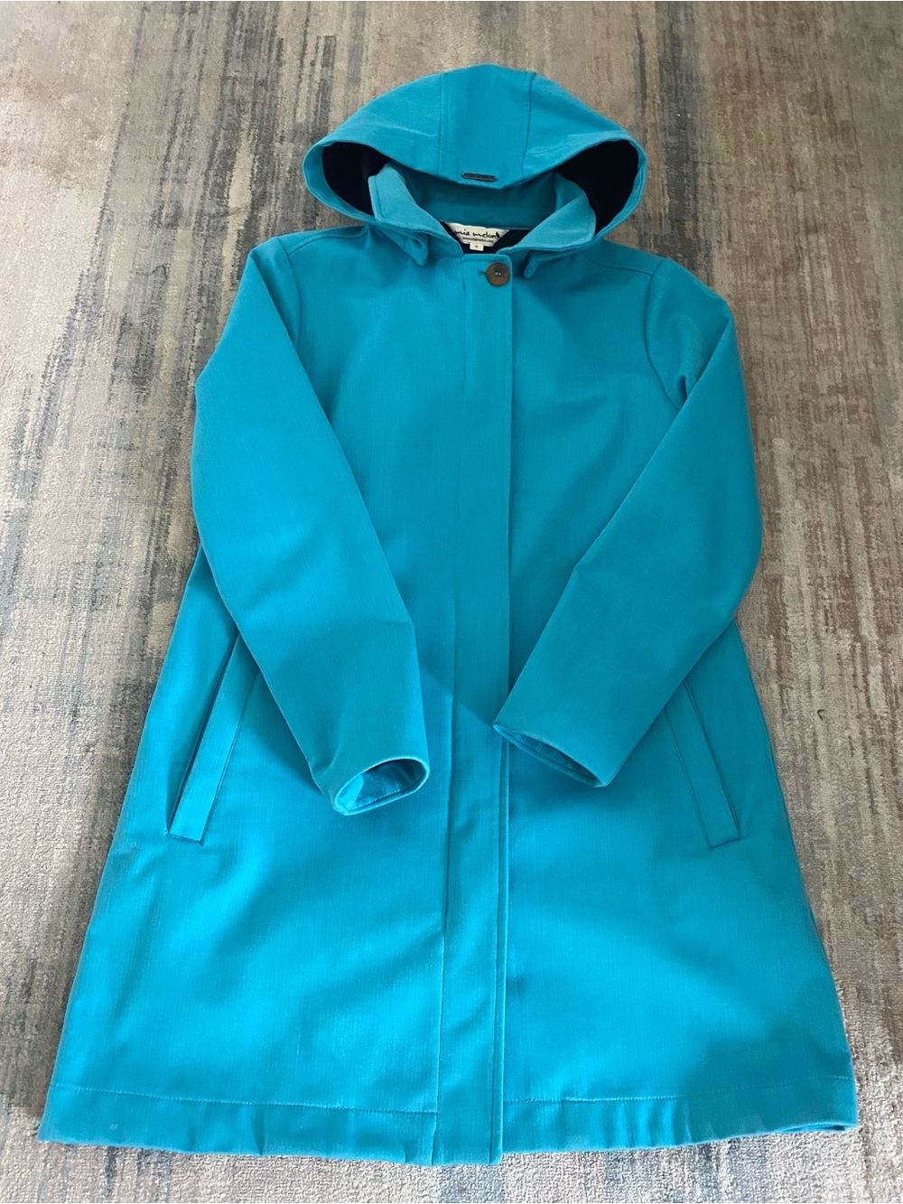 Women’s Teal Rain Resistant Hooded Coat - Lightweight Classic